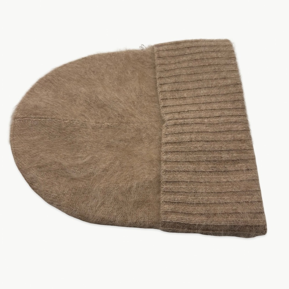 Lululemon 100% Cashmere Fuzzy Beanie OS Heathered Nutmeg Cozy Minimal NWT - Picture 6 of 10